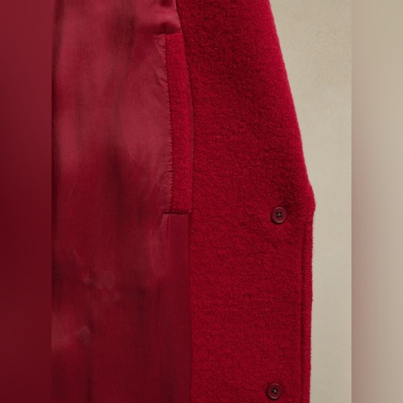 FINAL MARKDOWN! Banana Republic Red Martina Wool Bouclé Coat - Multiple Sizes🔹 - Picture 8 of 16
